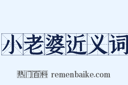 小老婆近义词是什么意思的图片